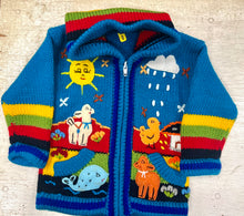Load image into Gallery viewer, KIDS SWEATER - Arpillera Full Zip Hoodie Sweater - Size 0
