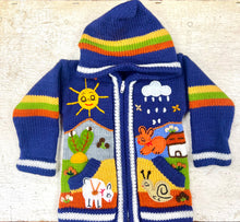 Load image into Gallery viewer, KIDS SWEATER - Arpillera Full Zip Hoodie Sweater - Size 0