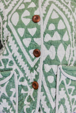 Load image into Gallery viewer, JACKET- Sage Quilted Jacket/Robe