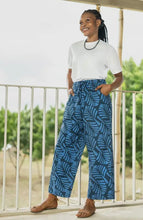 Load image into Gallery viewer, TROUSERS TENOS - Floral Burst Gold - Organic Cotton