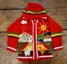 Load image into Gallery viewer, KIDS SWEATER - Arpillera Full Zip Hoodie Sweater - Size 2