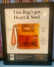 Load image into Gallery viewer, BAG - Felt Wool &amp; Leather Tote Bag W Bicycle Patch