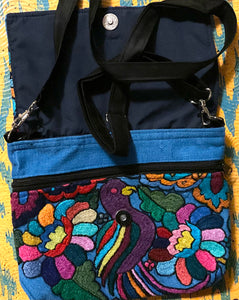 PURSE - Up-Cycled Huipil Purse Bird