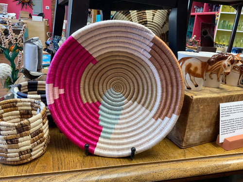 BASKET - Medium Abstract Pink