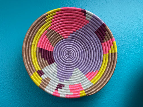 BASKET - Medium Abstract Lavender Pop