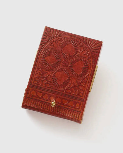 GAME - Embossed Leather Playing Card Set