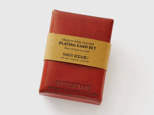 GAME - Embossed Leather Playing Card Set