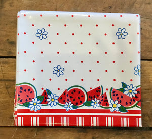 TABLECLOTH - 48" X 102" Oilcloth Tablecloth - Watermelon