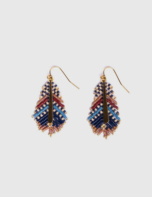 EARRINGS - Beaded Feathers