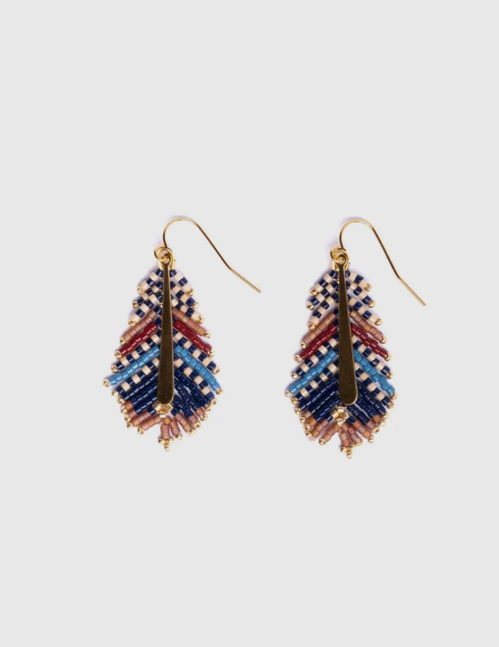 EARRINGS - Beaded Feathers