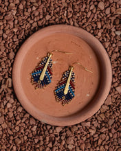 Load image into Gallery viewer, EARRINGS - Beaded Feathers