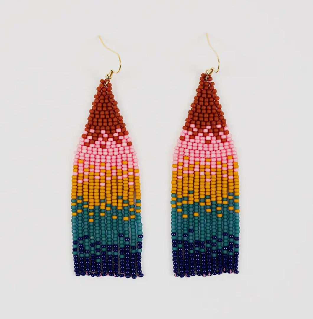 EARRINGS - Ombré Dangles - Deep Pop