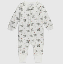 Load image into Gallery viewer, ROMPER - Baby Elephant Organic Zipper Romper