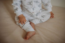 Load image into Gallery viewer, ROMPER - Baby Elephant Organic Zipper Romper