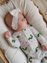 Load image into Gallery viewer, ONESIE - The Very Hungary Caterpillar Organic Zipper Footie