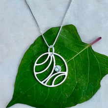 Load image into Gallery viewer, NECKLACE- Moonscape Blue Topaz Sterling