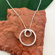 Load image into Gallery viewer, NECKLACE- Circle Circle Sterling