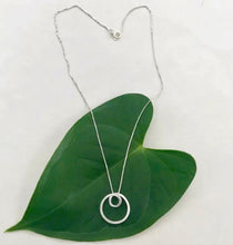 Load image into Gallery viewer, NECKLACE- Circle Circle Sterling