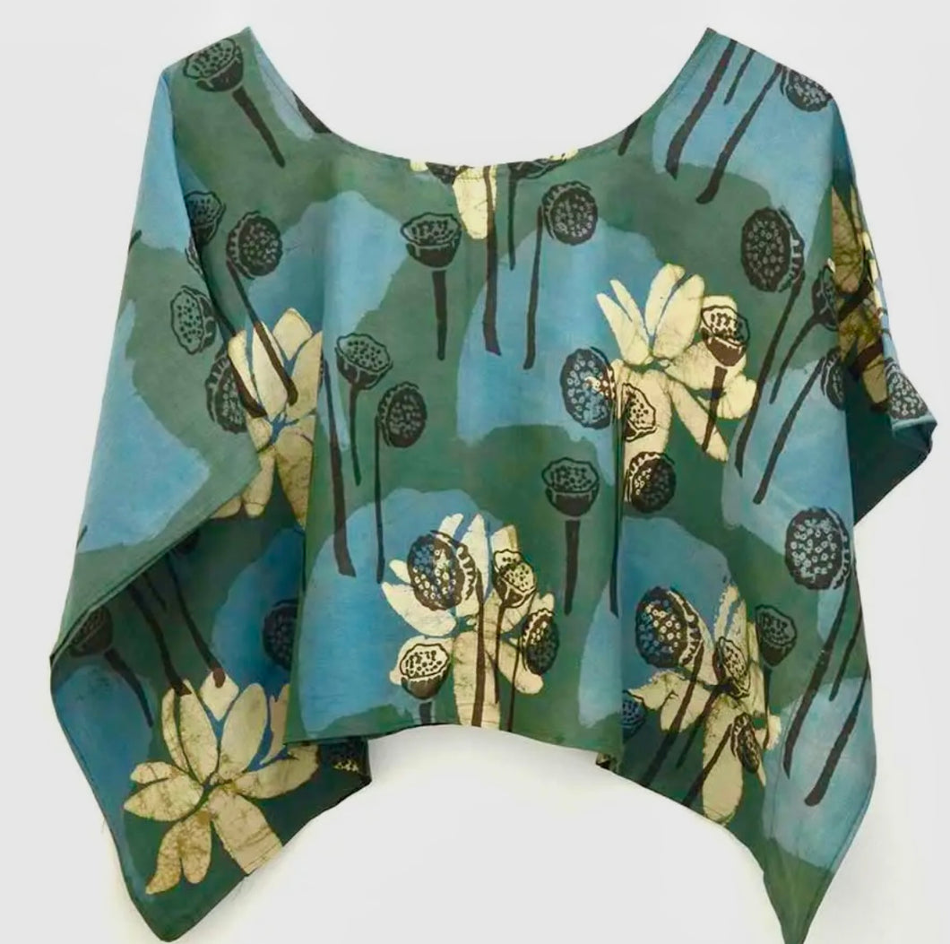 Cotton Silk Crop Top