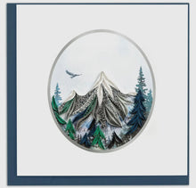 Load image into Gallery viewer, CARD - Quilled Mountain Scene