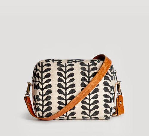 PURSE - “Camera Bag” Fern Block Printed