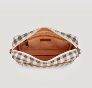 PURSE - “Camera Bag” Gingham Block Printed
