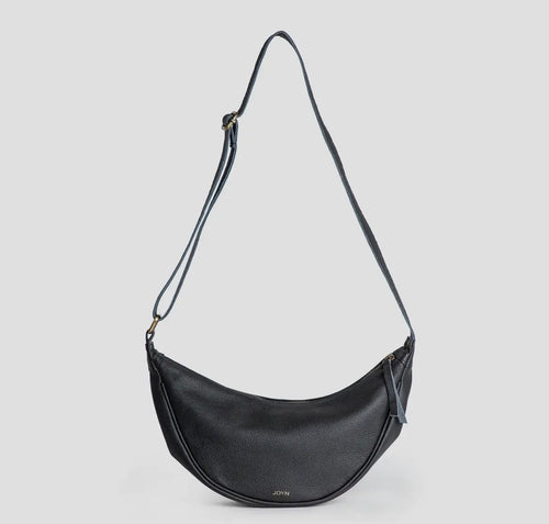 SLING - Moon Sling Leather Bag Black