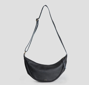 SLING - Moon Sling Leather Bag Black