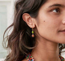 Load image into Gallery viewer, EARRINGS - Kantha Double Drops