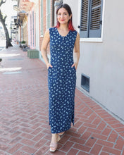 Load image into Gallery viewer, DRESS - Blueberry Organic Cotton Maxi Dress