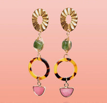 Load image into Gallery viewer, EARRINGS - Lucia Statement Jade Dangles