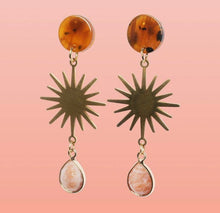 Load image into Gallery viewer, EARRINGS - Solea Sun Stone Dangles