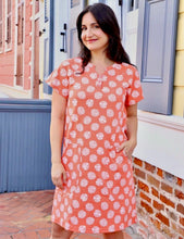 Load image into Gallery viewer, DRESS - Coral Cababa Organic Cotton Dress