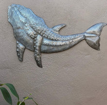 Load image into Gallery viewer, HAITI - Gray Whale Metal Wall Art 24” x 12”