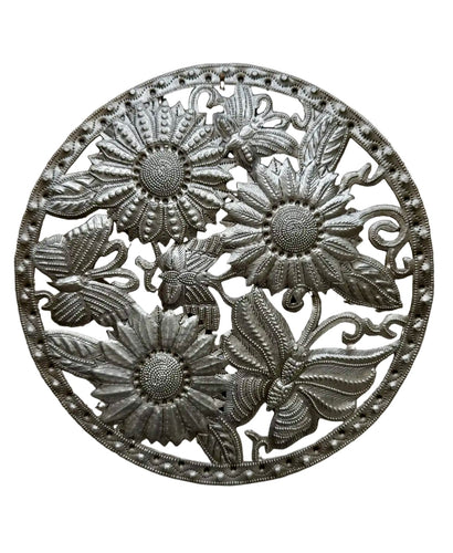 HAITI - 8” Butterfly and Sunny Wall Hanging