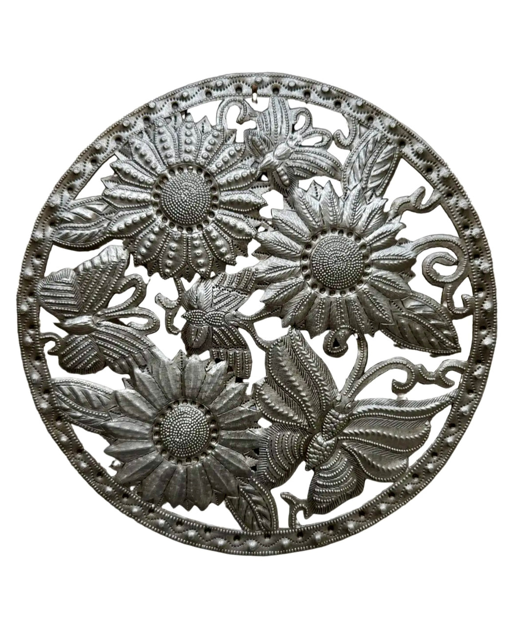 HAITI - 8” Butterfly and Sunny Wall Hanging