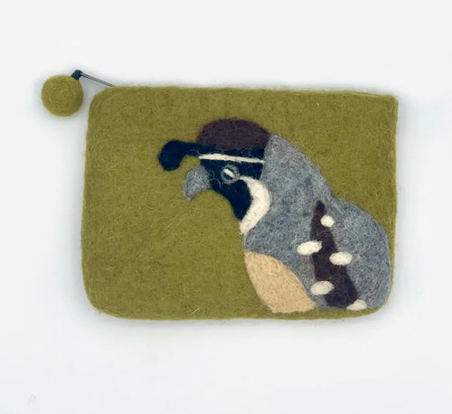 COIN BAG - Felted Quail