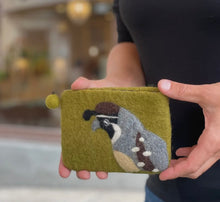 Load image into Gallery viewer, COIN BAG - Felted Quail