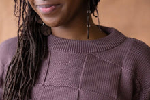 Load image into Gallery viewer, SWEATER - Checkerboard Sweater 100% Organic cotton - Winter Rose