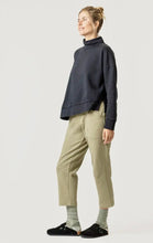 Load image into Gallery viewer, SWEATSHIRT - Asymmetrical Terry Mock Neck - Pepper