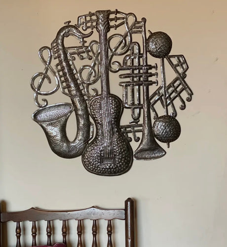 HAITI - Jazzy Haitian Metal Wall Art 23”