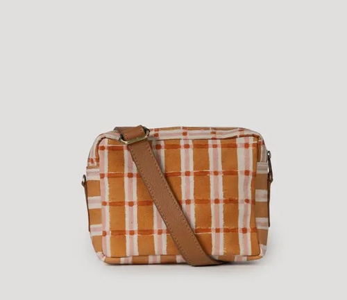 PURSE - “Camera Bag” Ember Plaid Purse