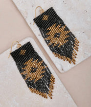 Load image into Gallery viewer, EARRINGS - Beaded Handwoven Tribal Fringe - Bronze