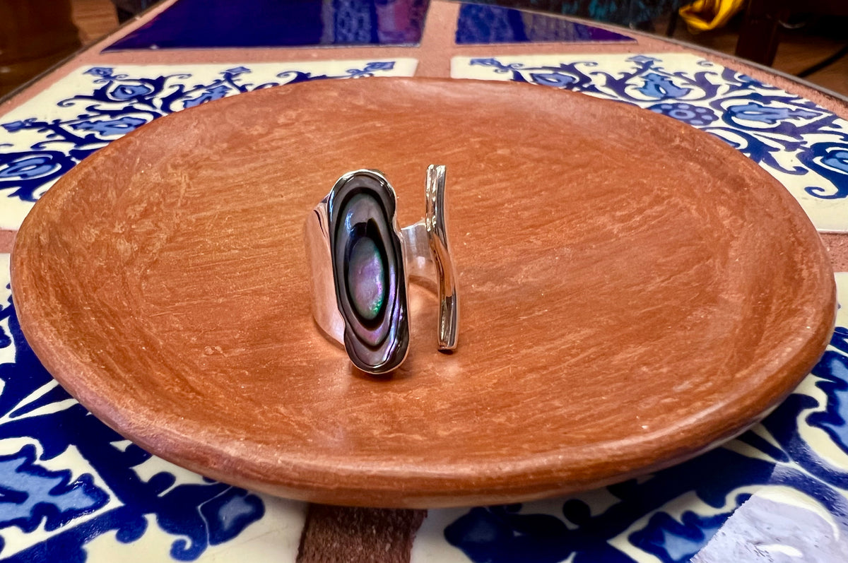 RING - Abalone Ring – Blue Burro Imports