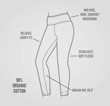 Load image into Gallery viewer, Leggings - Fleece Lined Organic Cotton Leggings