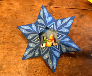 ORNAMENT - Paper Star Nativity Ornament