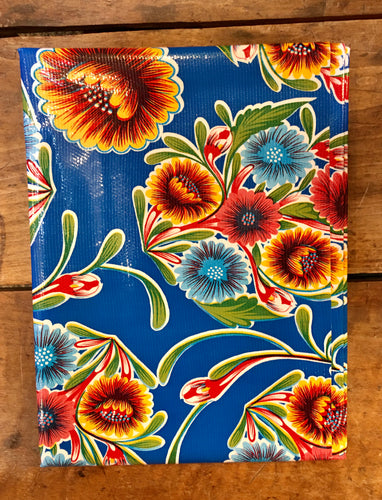TABLECLOTH - 48” x 70” Oilcloth Tablecloth - Bloom Blue