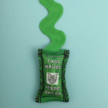 Load image into Gallery viewer, CAT TOY - Salsa Verde Taco Sauce Cat Toy
