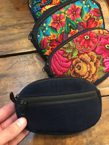 COIN BAG - Padded Oval Huipil Coin Bag