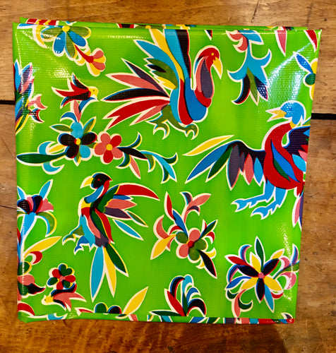 TABLECLOTH - 48” x 48” Oilcloth Tablecloth - Fiesta Lime Green